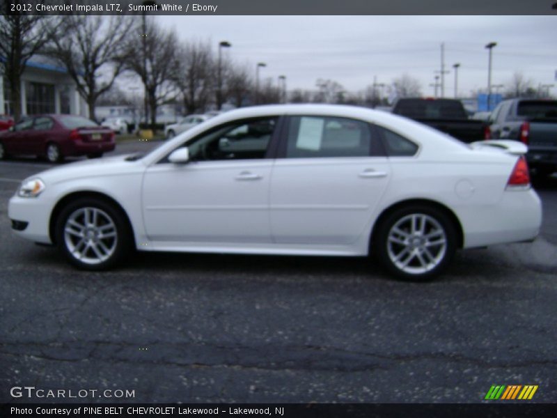 Summit White / Ebony 2012 Chevrolet Impala LTZ