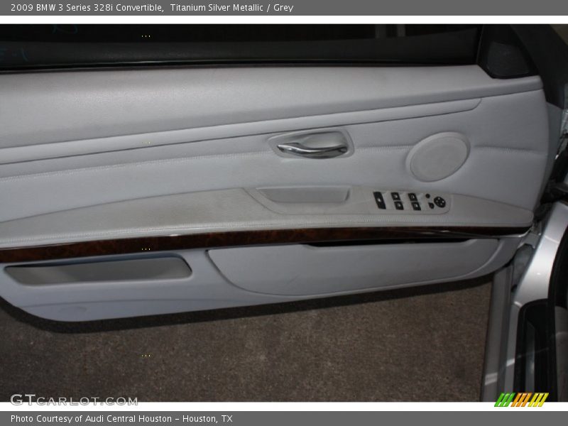 Titanium Silver Metallic / Grey 2009 BMW 3 Series 328i Convertible