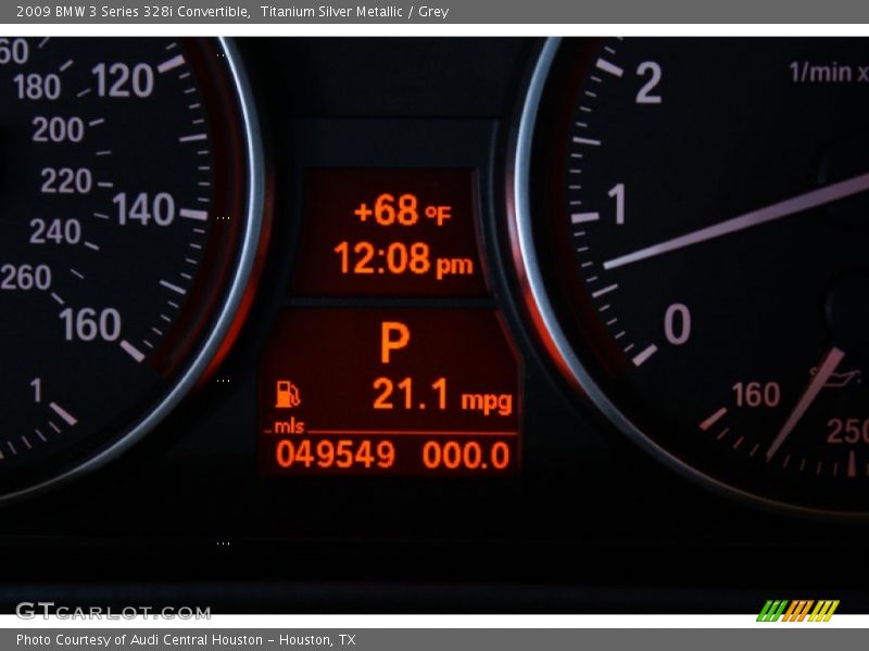 Titanium Silver Metallic / Grey 2009 BMW 3 Series 328i Convertible