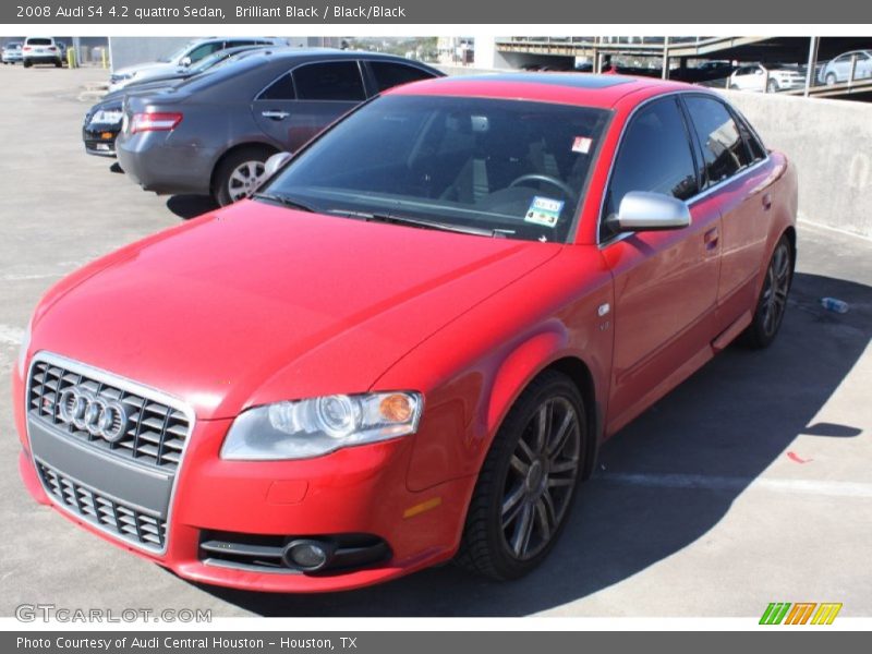 Brilliant Black / Black/Black 2008 Audi S4 4.2 quattro Sedan