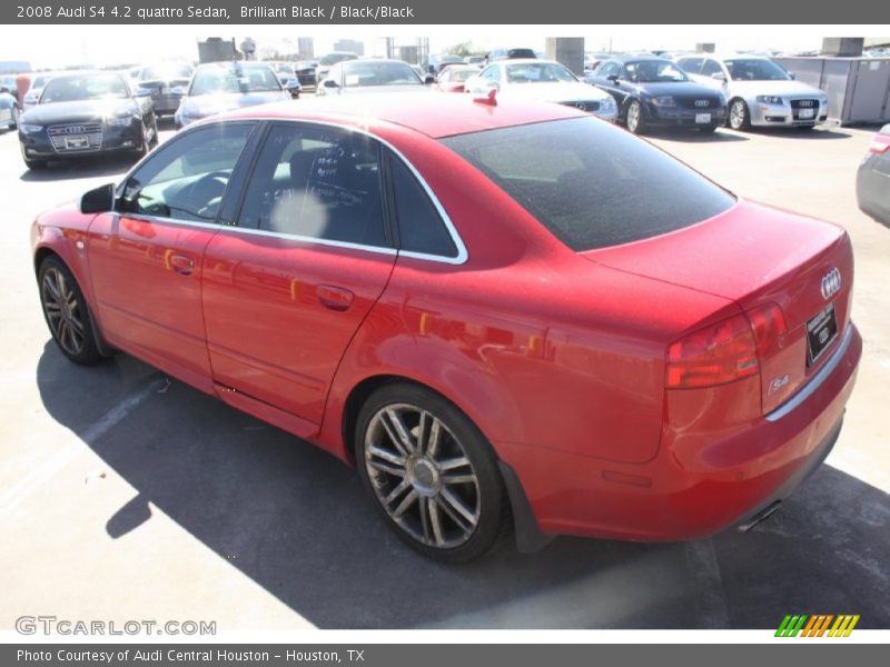 Brilliant Black / Black/Black 2008 Audi S4 4.2 quattro Sedan