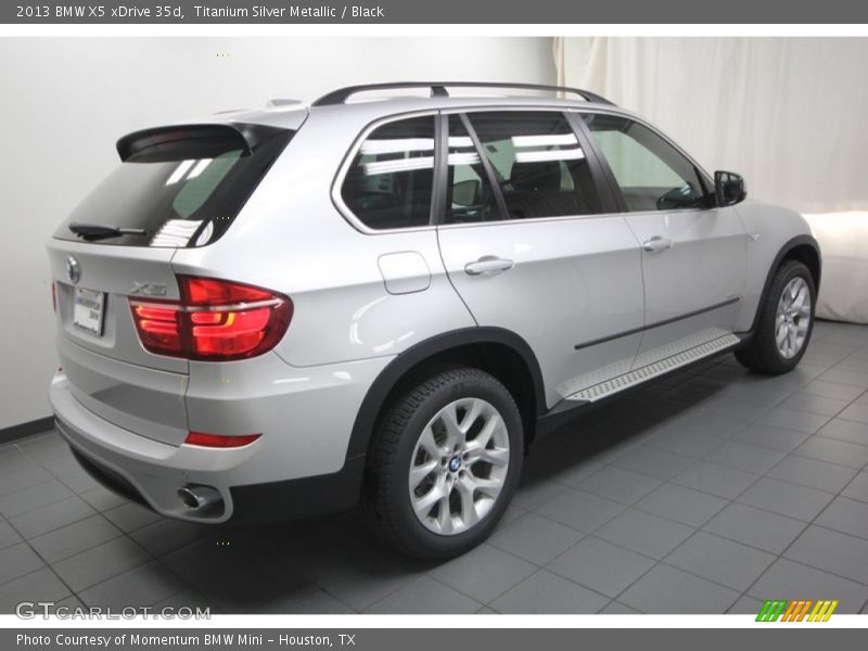 Titanium Silver Metallic / Black 2013 BMW X5 xDrive 35d
