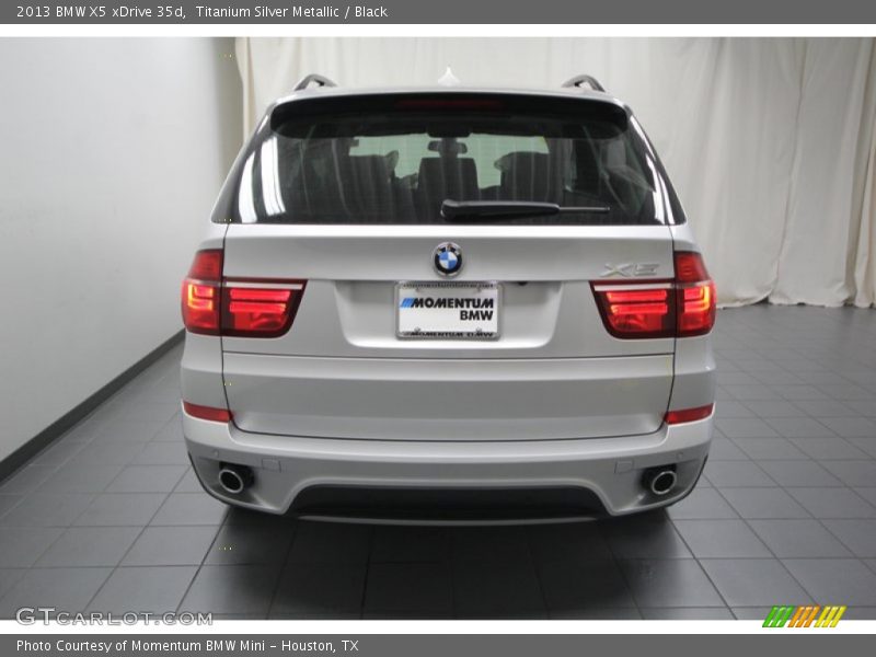 Titanium Silver Metallic / Black 2013 BMW X5 xDrive 35d
