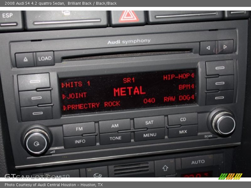 Audio System of 2008 S4 4.2 quattro Sedan