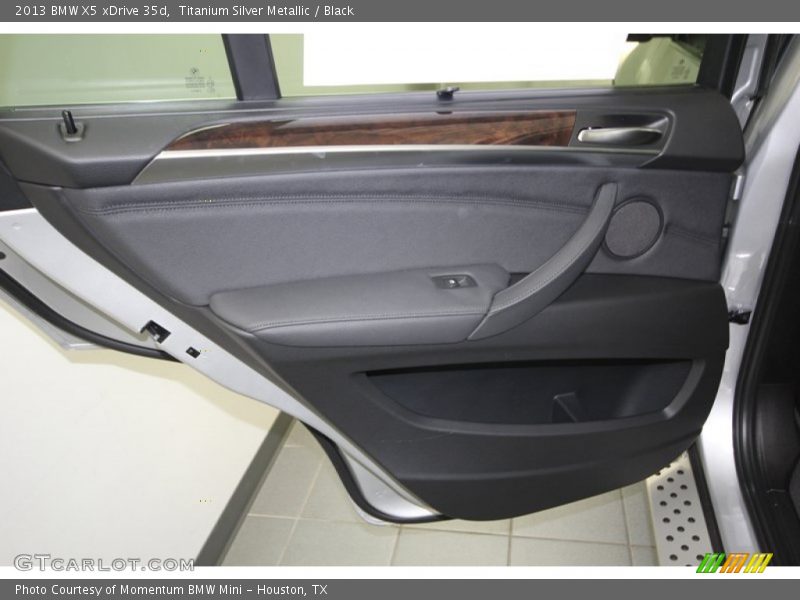 Titanium Silver Metallic / Black 2013 BMW X5 xDrive 35d