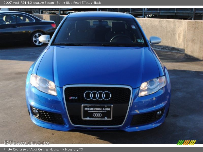 Sprint Blue Pearl Effect / Black 2007 Audi RS4 4.2 quattro Sedan