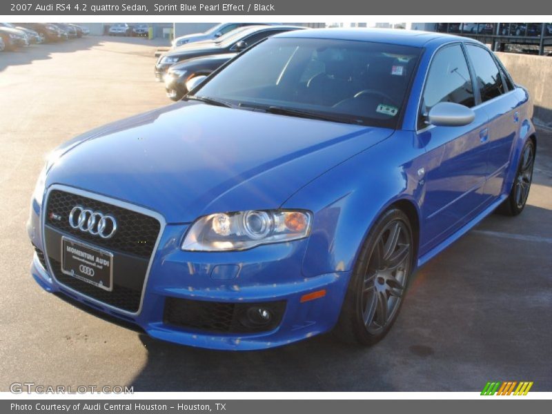 Sprint Blue Pearl Effect / Black 2007 Audi RS4 4.2 quattro Sedan