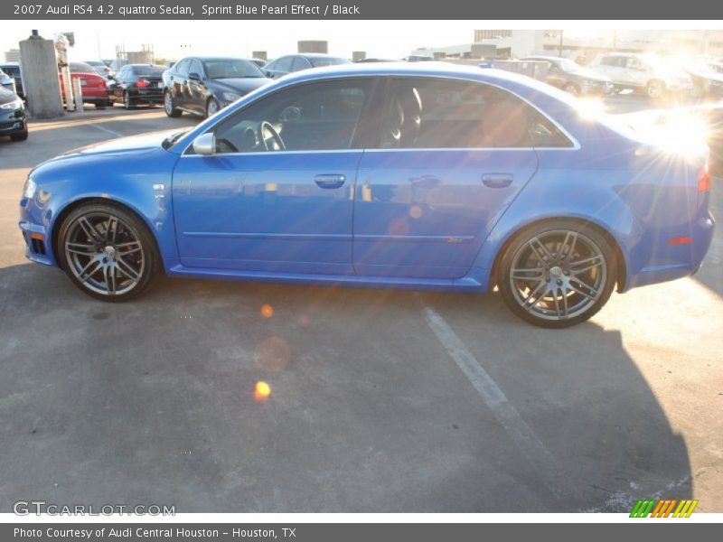 Sprint Blue Pearl Effect / Black 2007 Audi RS4 4.2 quattro Sedan