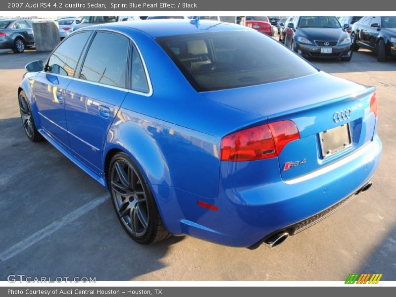 Sprint Blue Pearl Effect / Black 2007 Audi RS4 4.2 quattro Sedan