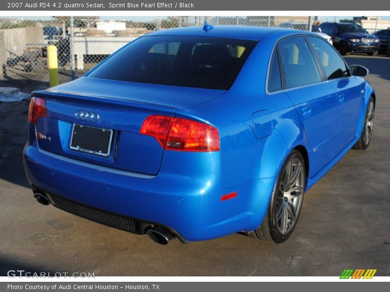 Sprint Blue Pearl Effect / Black 2007 Audi RS4 4.2 quattro Sedan