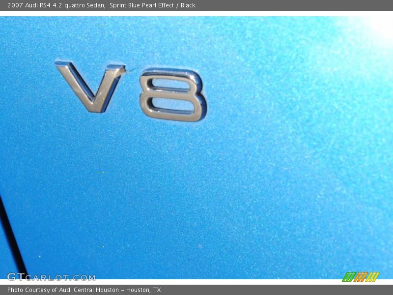 Sprint Blue Pearl Effect / Black 2007 Audi RS4 4.2 quattro Sedan