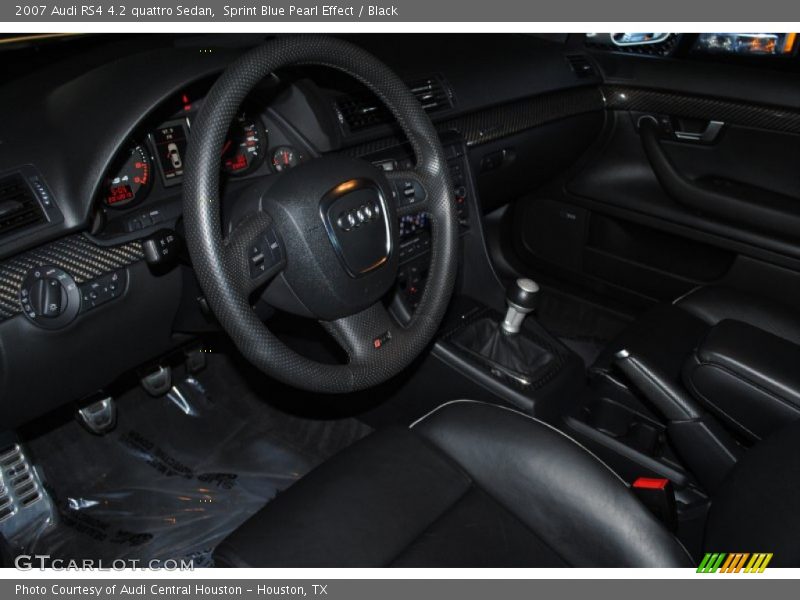 Sprint Blue Pearl Effect / Black 2007 Audi RS4 4.2 quattro Sedan
