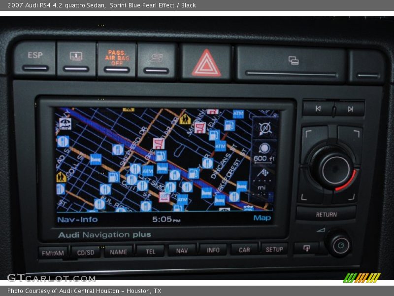 Sprint Blue Pearl Effect / Black 2007 Audi RS4 4.2 quattro Sedan