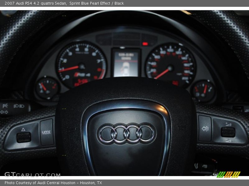 Sprint Blue Pearl Effect / Black 2007 Audi RS4 4.2 quattro Sedan