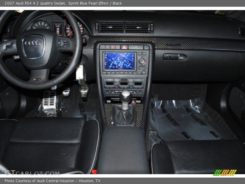 Sprint Blue Pearl Effect / Black 2007 Audi RS4 4.2 quattro Sedan