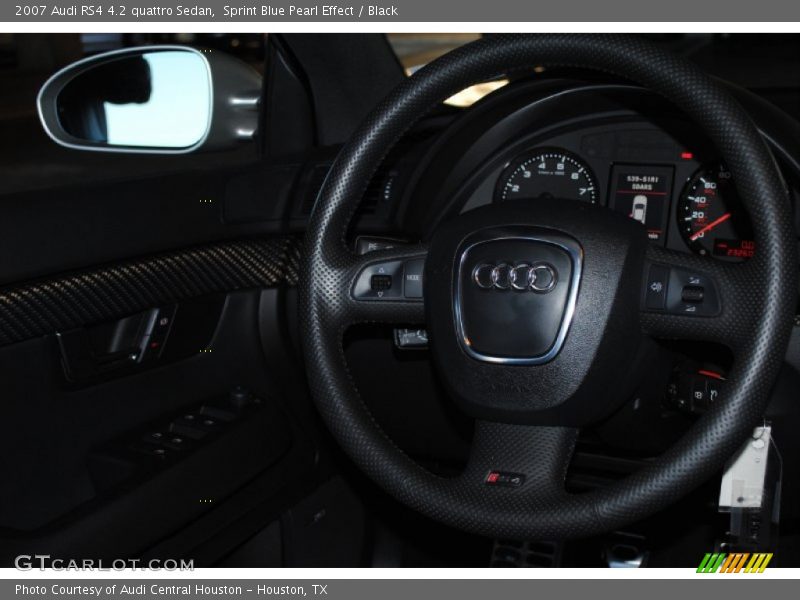 Sprint Blue Pearl Effect / Black 2007 Audi RS4 4.2 quattro Sedan