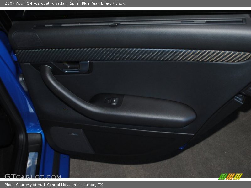 Sprint Blue Pearl Effect / Black 2007 Audi RS4 4.2 quattro Sedan