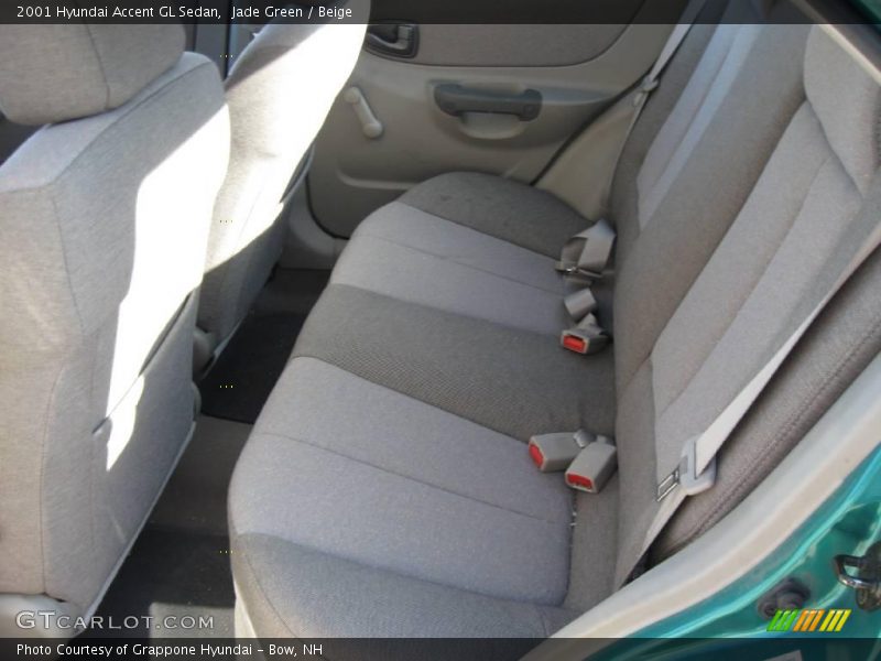 Jade Green / Beige 2001 Hyundai Accent GL Sedan