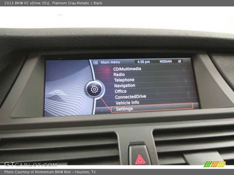 Platinum Gray Metallic / Black 2013 BMW X5 xDrive 35d