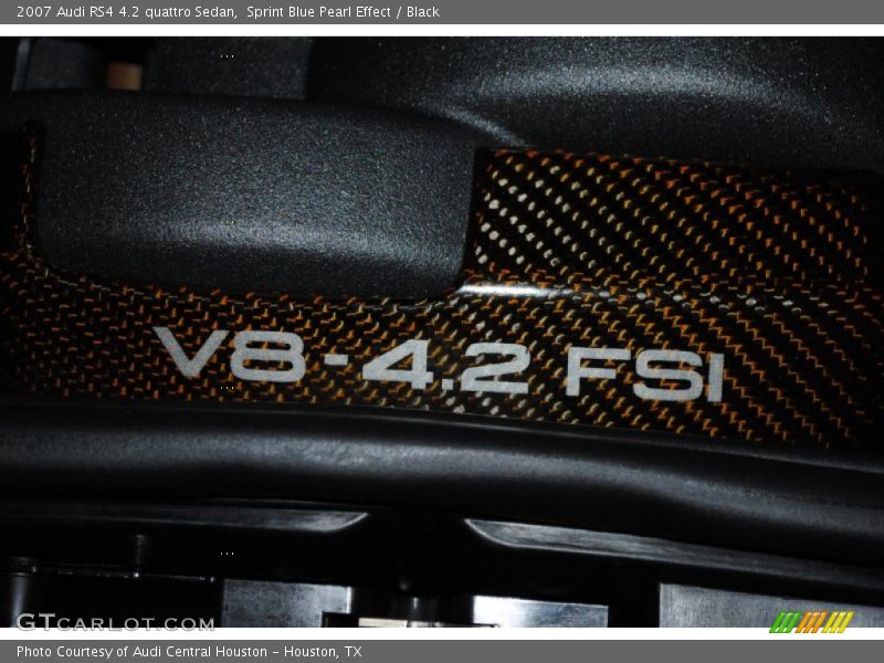 Sprint Blue Pearl Effect / Black 2007 Audi RS4 4.2 quattro Sedan