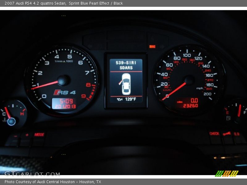  2007 RS4 4.2 quattro Sedan 4.2 quattro Sedan Gauges