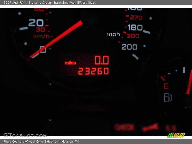 Sprint Blue Pearl Effect / Black 2007 Audi RS4 4.2 quattro Sedan