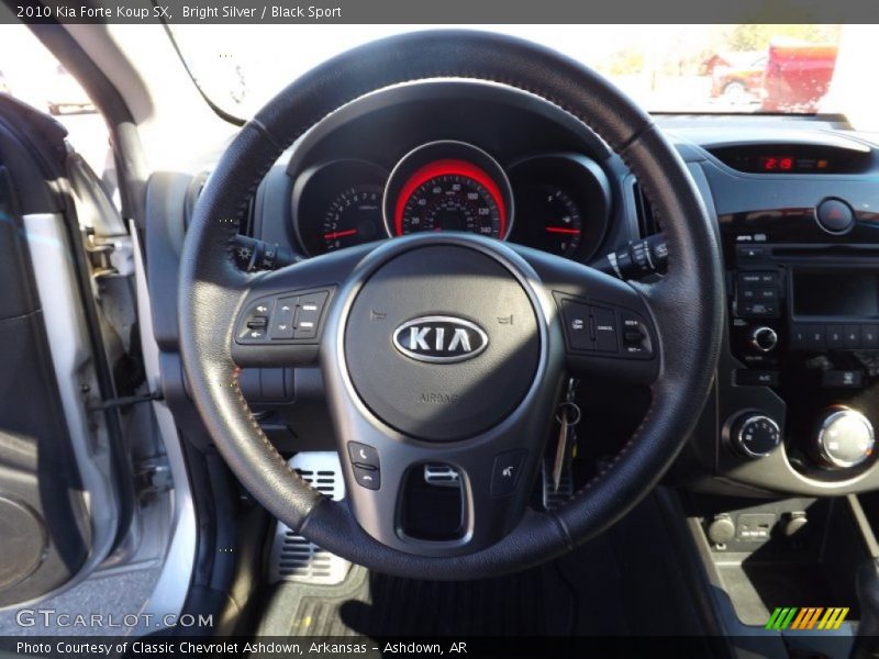 Bright Silver / Black Sport 2010 Kia Forte Koup SX