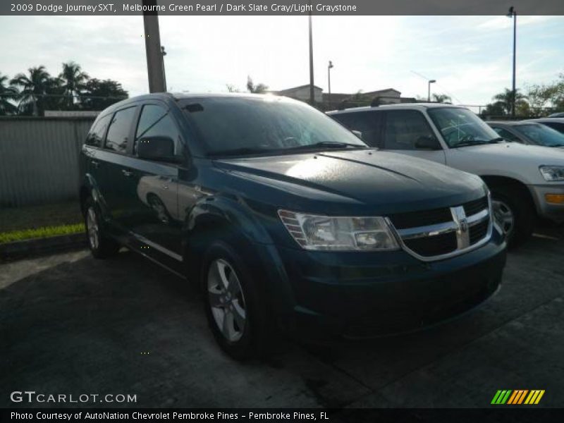 Melbourne Green Pearl / Dark Slate Gray/Light Graystone 2009 Dodge Journey SXT
