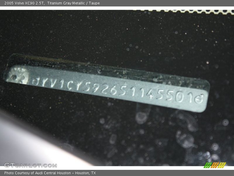 Titanium Gray Metallic / Taupe 2005 Volvo XC90 2.5T