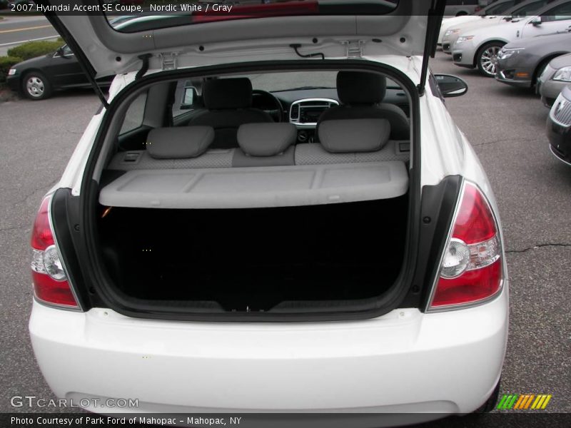 Nordic White / Gray 2007 Hyundai Accent SE Coupe