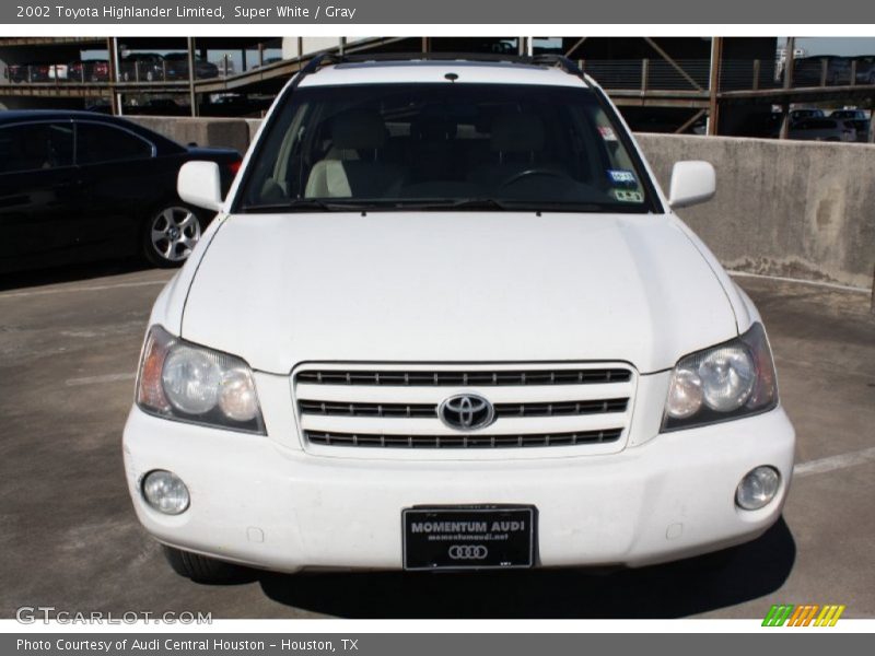Super White / Gray 2002 Toyota Highlander Limited