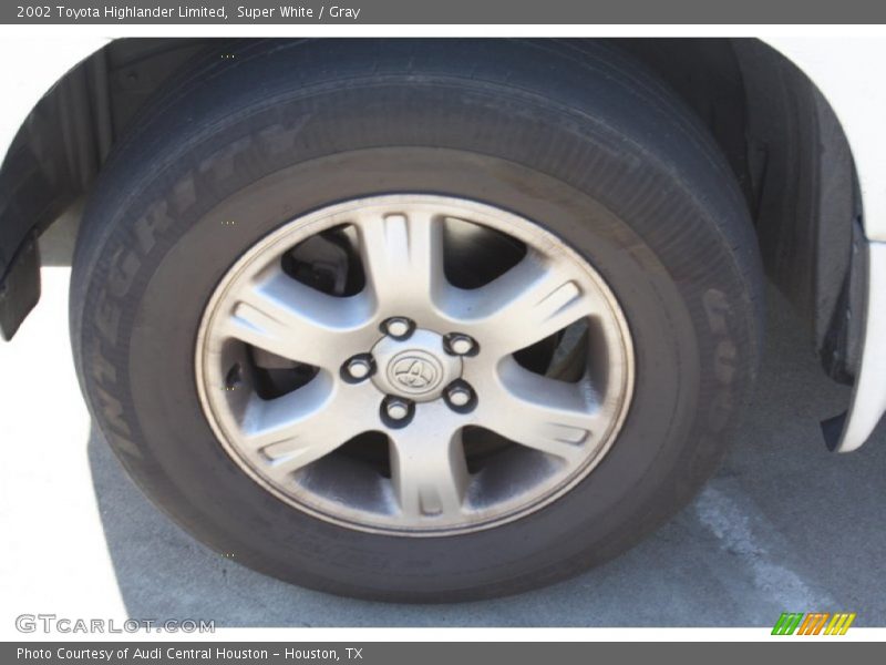 Super White / Gray 2002 Toyota Highlander Limited