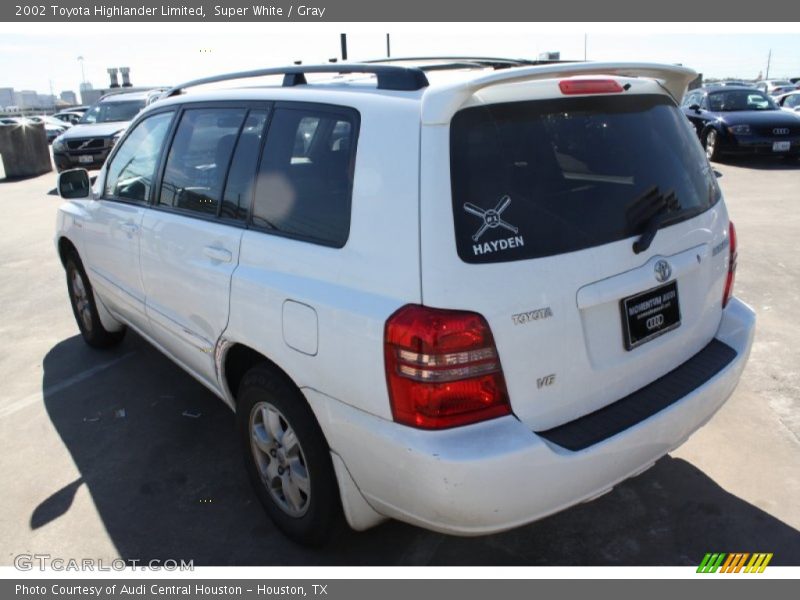 Super White / Gray 2002 Toyota Highlander Limited