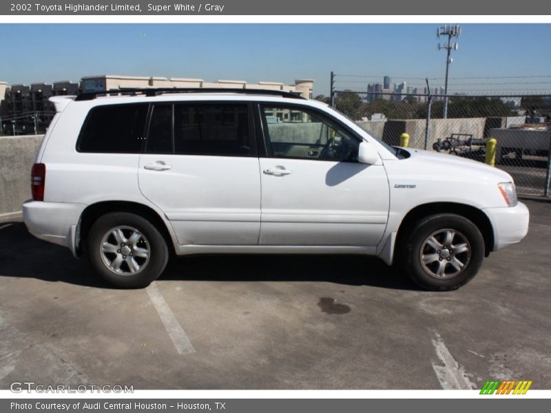Super White / Gray 2002 Toyota Highlander Limited