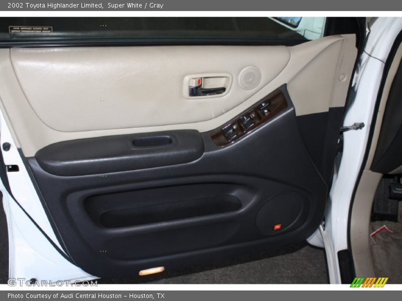 Super White / Gray 2002 Toyota Highlander Limited