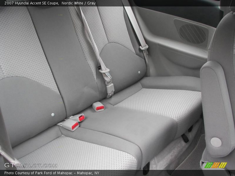Nordic White / Gray 2007 Hyundai Accent SE Coupe