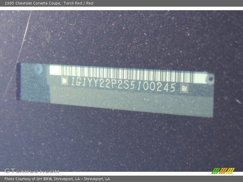 Torch Red / Red 1995 Chevrolet Corvette Coupe