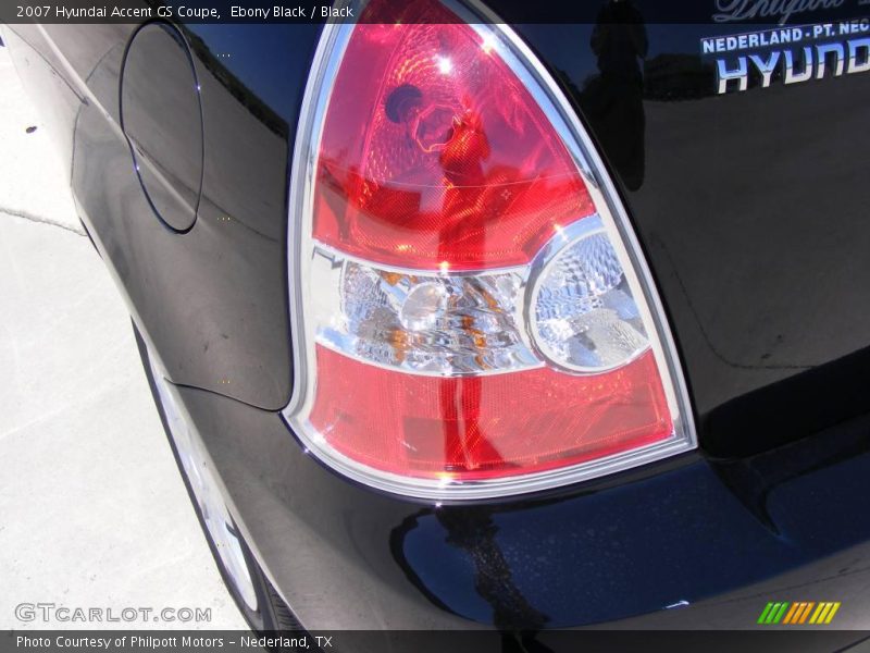 Ebony Black / Black 2007 Hyundai Accent GS Coupe