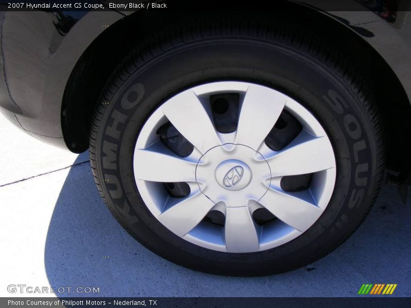 Ebony Black / Black 2007 Hyundai Accent GS Coupe