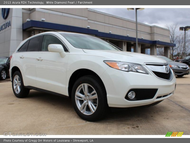 White Diamond Pearl / Parchment 2013 Acura RDX Technology