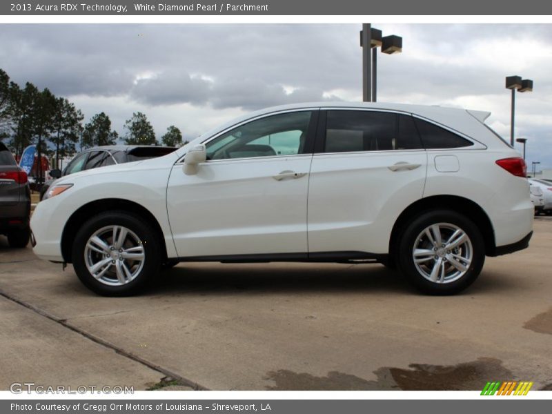 White Diamond Pearl / Parchment 2013 Acura RDX Technology