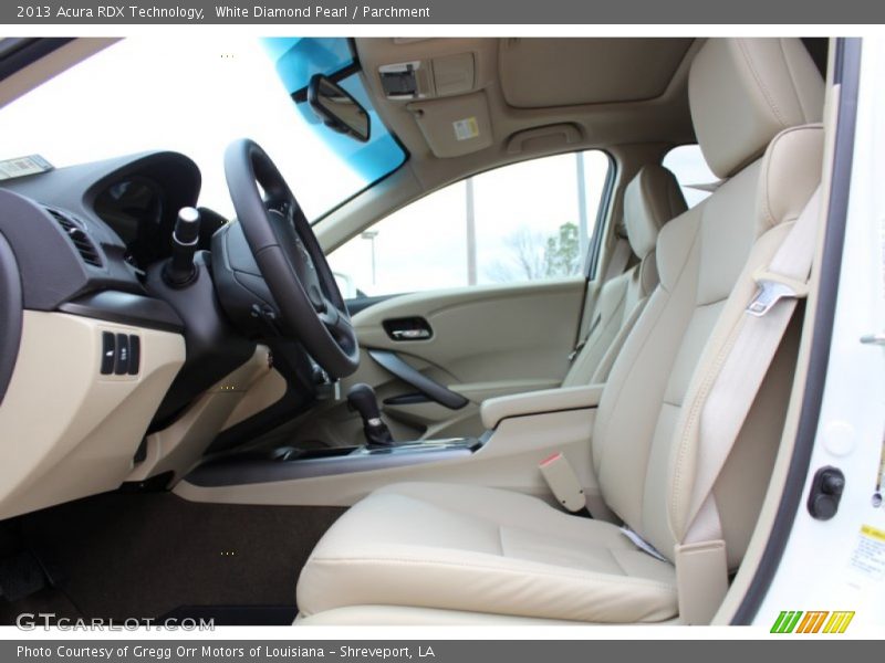 Front Seat of 2013 RDX Technology