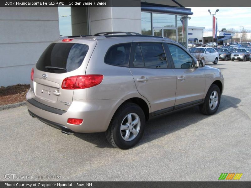 Golden Beige / Beige 2007 Hyundai Santa Fe GLS 4WD