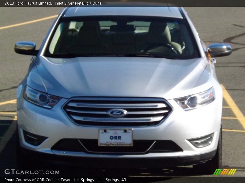 Ingot Silver Metallic / Dune 2013 Ford Taurus Limited