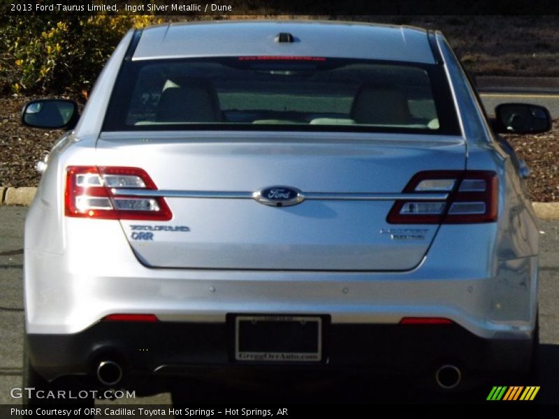 Ingot Silver Metallic / Dune 2013 Ford Taurus Limited