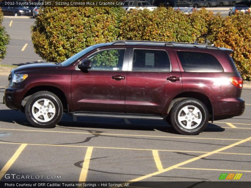 Sizzling Crimson Mica / Graphite Gray 2012 Toyota Sequoia SR5