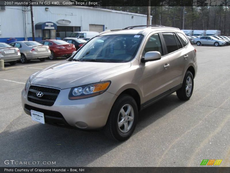 Golden Beige / Beige 2007 Hyundai Santa Fe GLS 4WD