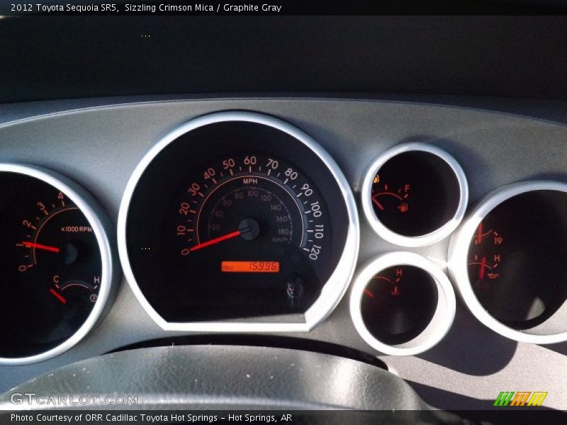 Sizzling Crimson Mica / Graphite Gray 2012 Toyota Sequoia SR5