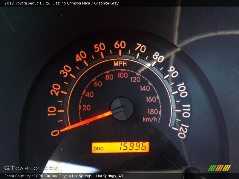 Sizzling Crimson Mica / Graphite Gray 2012 Toyota Sequoia SR5