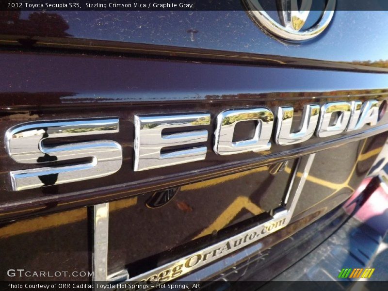Sizzling Crimson Mica / Graphite Gray 2012 Toyota Sequoia SR5